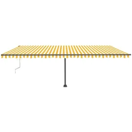vidaXL Markise 600 x 300 cm gelb/weiß