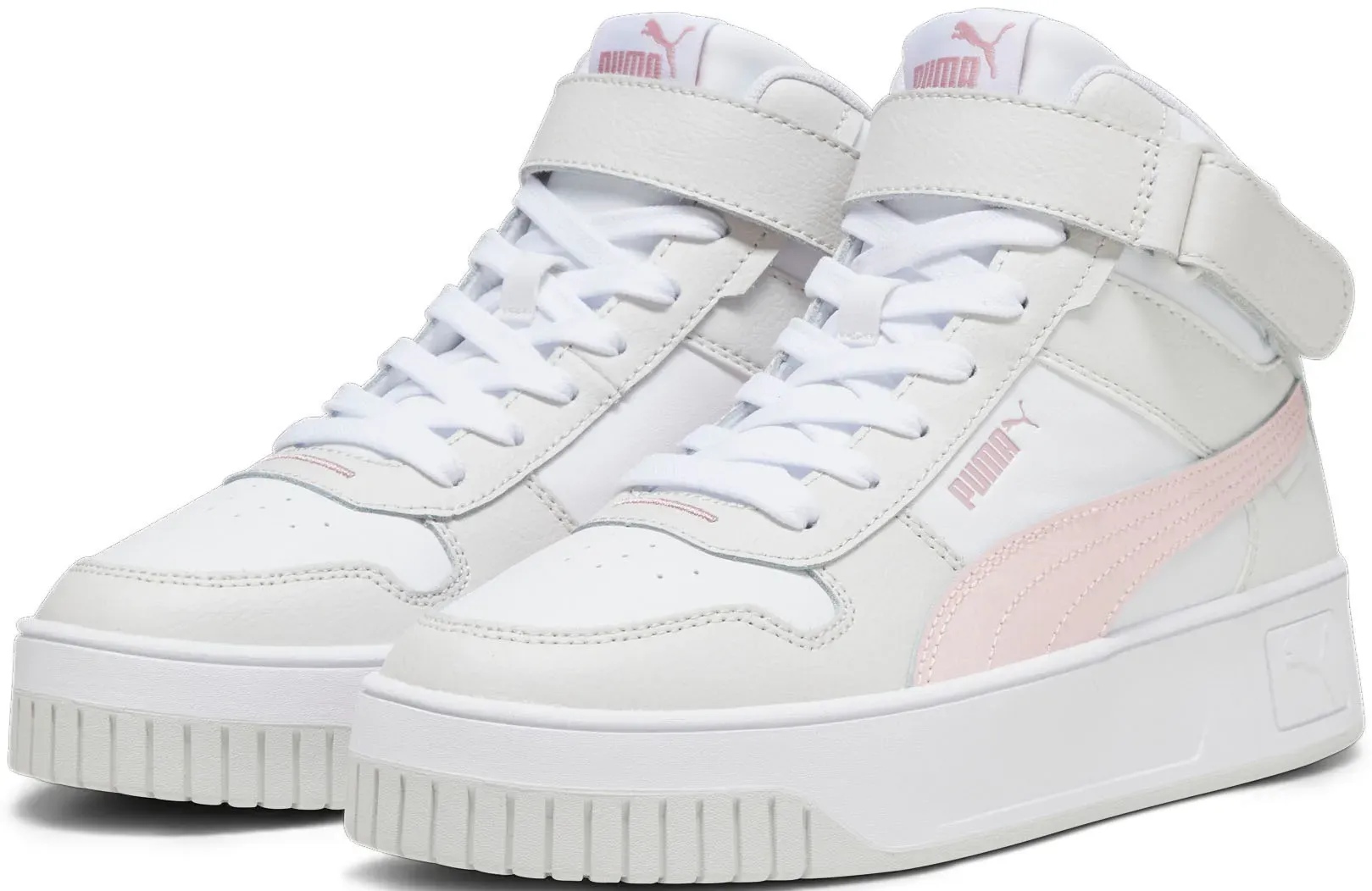 PUMA Sneaker »CARINA STREET MID« PUMA PUMA White-Frosty Pink-Feather Gray 40