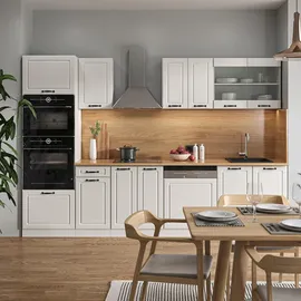 Vicco Küchenzeile R-Line 300 cm mit Hochschrank, ohne Arbeitsplatte