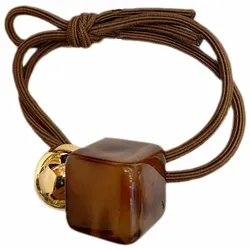 Haargummi Inca   Braun Würfel