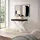 SKRAUT HOME Konsolentisch 222 x 73 x 90 cm Schwarz