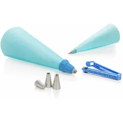 Novabest Easy-Deko-Set das Sahne-und Buttercreme Spritzbeutel-Dekorierset