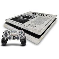 Head Case Designs Offizielle Zugelassen Assassin's Creed Zeitung Syndikat Grafiken Vinyl Haut Gaming Aufkleber Abziehbild kompatibel mit Sony Playstation 4 PS4 Slim Console and DualShock 4 Controller