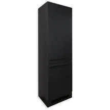 Stella Trading Kühlumbauschrank Jazz 60 x 211 x 57 cm Schwarz