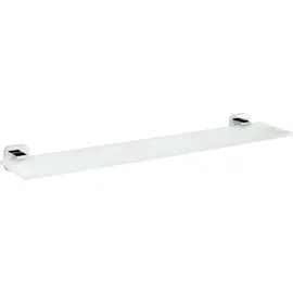 Tesa Glasablage Elegaant Metall und Milchglas, chrom, rostfrei