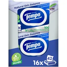TENA Natural Skin Balance feuchte Toilettentücher 16 x 42 St.