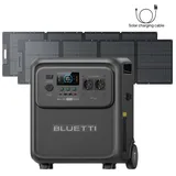BLUETTI Elite 400 Powerstation mit 2x200W Solarpanele,3840Wh LFP Batterie,Notstrom Akku mit hoher Kapazität und Rollen für Zuhause, Wohnmobile,Ou... - Schwarz