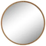 XXXLutz Spiegel, 75 cm, - holzfarben - Glas,Aluminium,Holzwerkstoff - Maße (cm): T: 2.0 Ø: 75.0