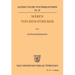 Mären Von Dem Stricker - Der Stricker  Kartoniert (TB)
