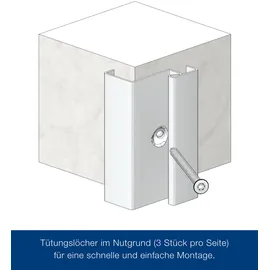 Hörmann ZK-Element rechts 100 x 200 cm weiß