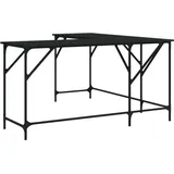 vidaXL Schreibtisch Schwarz 149x149x75 cm Holzwerkstoff