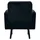 Paperflow Sessel LISBOA Stoff 71 x 83 x 55 cm Schwarz