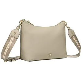 Aigner Zita Umhängetasche Leder 26.5 cm grau