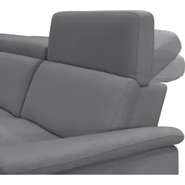 Home Affaire »Pareli, L-Form, 259cm,m. Recamiere, Echtleder, Kunstleder, Webstoff« man. o. elektr. Relaxfunktion, USB/Kopfteilverstellg u. LED