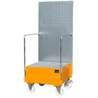 Bauer Südlohn Fahrbare Auffangwanne mit Lochplattenwand LPW 200-1, lackiert,