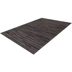 Teppich ARTE ESPINA "Wild 8023", grau (anthrazit), B:120cm H:14mm L:180cm, Rindsleder, Teppiche, Luxuriöser Teppich in Spitzenqualität, Naturmaterialien