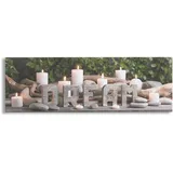 Art for the home - Dream Kerzen Led Leinwandbilder 30x90cm