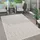 Paco Home - Outdoor Teppich Wetterfest Boho & Skandi 3d-optik Für Terrasse, Balkon & Garten 80x150 Cm, Creme 3