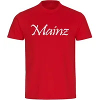 Multifanshop Herren T-Shirt - Mainz - Schriftzug - Druck