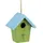Relaxdays Deko Vogelhaus Grün,Hellblau