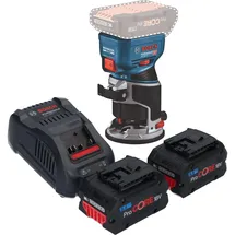 Bosch GKF 18V-8 Professional Akku Kantenfräse 18 V 8,0 mm Brushless + 2x ProCORE Akku 5,5 Ah + Ladegerät