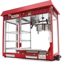 MAXIMA Popcornmaschine - 150gr - mit Warmhaltevitrine