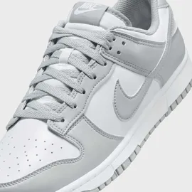 Nike Dunk Low Retro Sneaker, White Lt Smoke Grey White, 44.5 EU