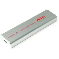 ROLINE Externes USB3.2G2 Typ C-Gehäuse fuer M.2 NVMe SSD