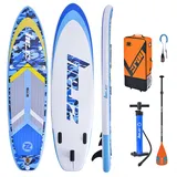Zray Camo Blue 10'8" SUP Board Stand UP Paddle aufblasbar Surfboard 325x84x15c