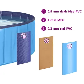 vidaXL Faltbares Hundeschwimmbecken 120 x 120 x 30 cm (3416316)