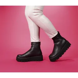 Lofina Stiefeletten schwarz 3123 Maja gasoline-nero Gr.38 - LOF 47