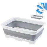 Pool Fußbad, Pool Fußwanne, Faltbare Fußbecken, Rutschfestes FußReinigungsbecken, Fußwanne für Poolleiter, Poolzubehör für Schwimmbecken/Whirlpools/Aufstellpools, Pool Sauber Halten