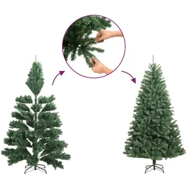 vidaXL Künstlicher Weihnachtsbaum mit Ständer Grün 150 cm PET