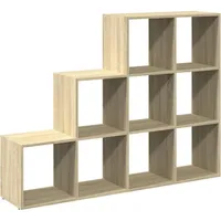 vidaXL Raumteiler-Bücherregal 3 Stufen 137,5 x 29 x 103,5 cm Braun