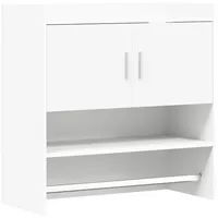 vidaXL Wandregal 80 x 36 x 80 cm Weiß