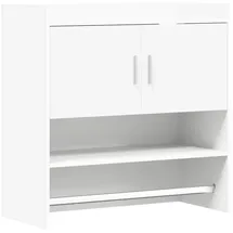 vidaXL Wandregal 80 x 36 x 80 cm Weiß