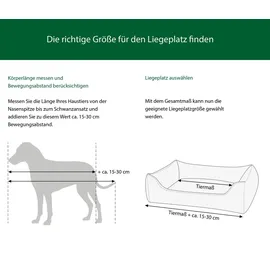 dehner lieblinge Kuschelbett Alaska, rechteckig, grau
