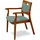 Home Affaire Armlehnstuhl London Massivholz rot