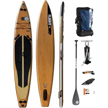 Light Board Corp SUP Set Tourer 412 x 76 x 15 cm braun