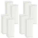 SOTECH 8 Stück Möbelfüße Quebec 120 mm (+ 10 mm) 40 x 40 mm weiß höhenverstellbare Möbelbeine aus Aluminium