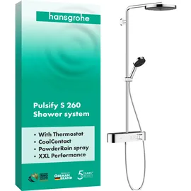 Hansgrohe Pulsify S Showerpipe 260 1jet mit Brausethermostat chrom