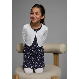 Kidsworld Bolero, Kleid & Leggings in marine-gemustert-weiß | Gr.: 92/98