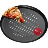 Kadax Pizzaform, Pizza-Pfanne mit Löchern, Backblech aus verzinktem Blech