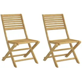 vidaXL Gartenstuhl 48,5 x 61,5 x 87 cm braun 2 St.