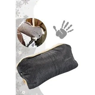 Fellhof Kinderwagen Handwärmer, Handmuff (graphit-melange)