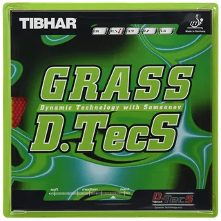Tibhar Grass D.TecS Tischtennis Pips-Out Gummi (Rot, 1.2)