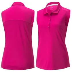 Puma Golf Damen Gamer Polo ärmellos (532990) magenta