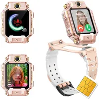 imoo X10 Smartwatch Kinder mit GPS und SIM Karte, 4G Kinder Smartwatch mit Schulmodus, Messaging, SOS-Funktion, IP68 Wasserdicht, Schrittzähler Kinderuhr, Mädchenstil (X10-Rosa)