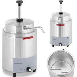 Royal Catering Saucenspender mit Heizfunktion 4,5 l 550 W, - Silber
