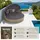 Tectake Sonneninsel Rattan natur/dunkelgrau